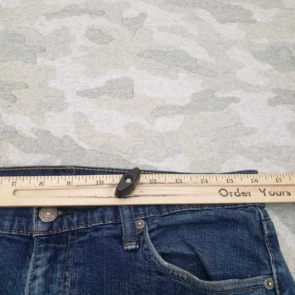 Levi's 514 Jeans Mens 34x32 Blue Straight Leg Denim Medium Wash Stretch